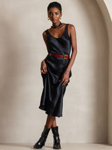 [Black] SilkSilky  Sleeveless Dress 001