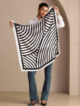[White Arcs] SilkSilky Scarf 004