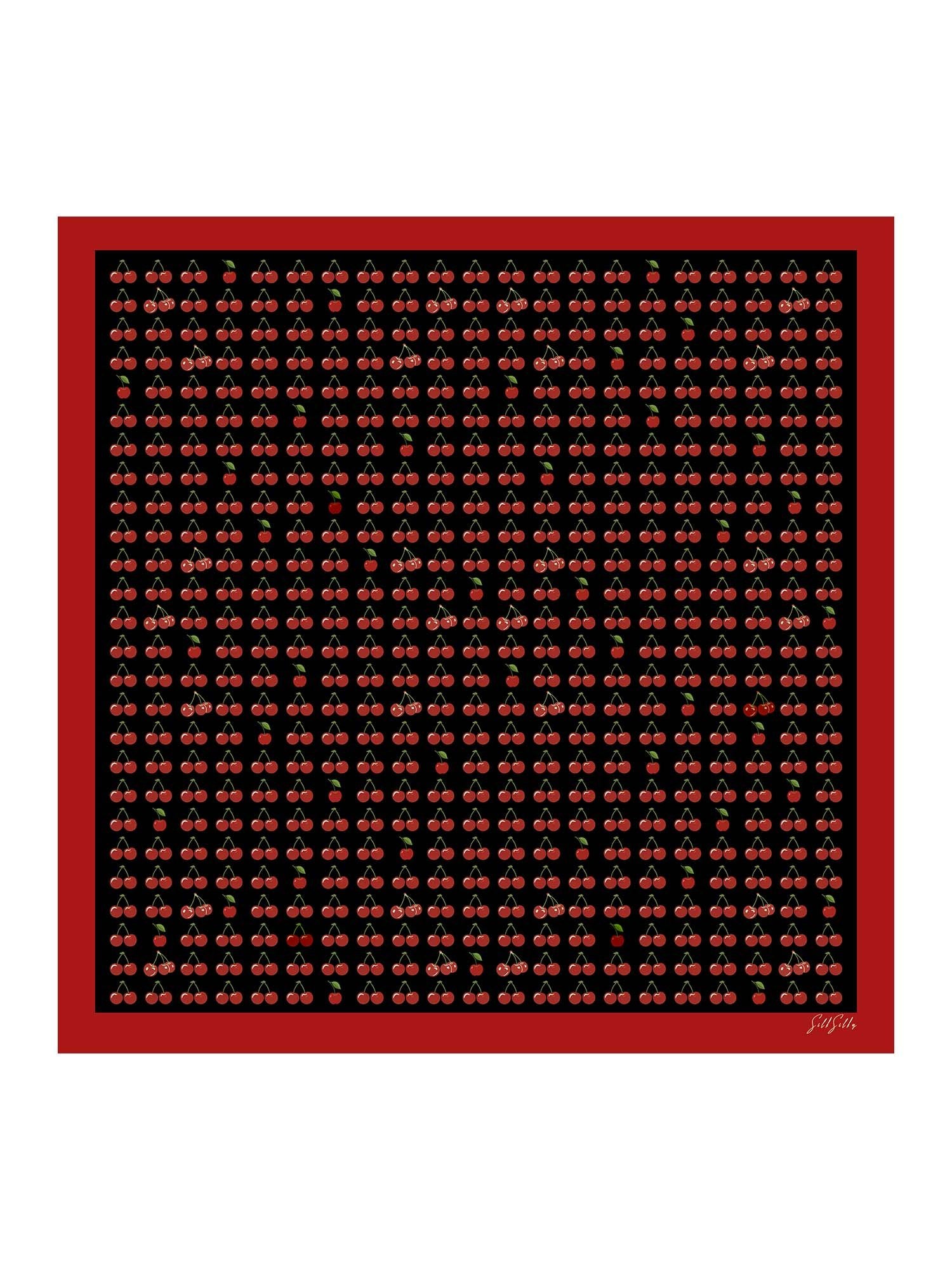 [Black Cherry] SilkSilky Scarf 001