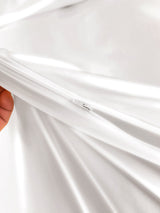 [White] SilkSilky  22Momme Bedding Set 007