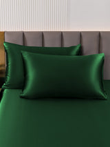 [Dark Green] SilkSilky  22Momme Pure Silk Pillowcase 001
