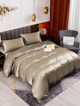 [Khaki] SilkSilky  19Momme Bedding Set 004