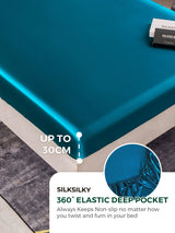 [Teal] SilkSilky  19Momme Bedding Set 004