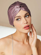 [Pale Mauve] SilkSilky  Sleep Cap 001