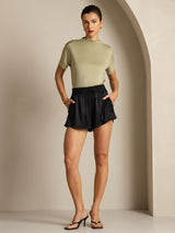 [Dried Herb] SilkSilky  Short Sleeve Women's T-Shirt 006