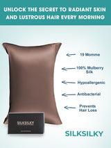 [Brown] SilkSilky Pillowcase 003