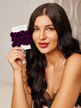 [Deep Purple] SilkSilky  Scrunchie 002