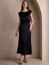 [Black] SilkSilky  Skirt 007