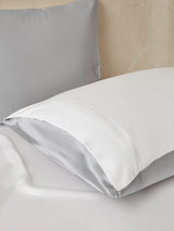 [LightGray+White] SilkSilky  19Momme Bedding Set 004