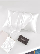 [White] SilkSilky  22Momme Pillowcase 005