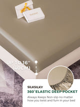 [Khaki] SilkSilky  19Momme Bedding Set 004