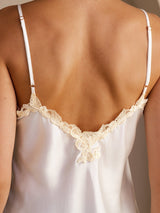 [Pink] SilkSilky  Spaghetti Strap V Neck Camisole Top 005