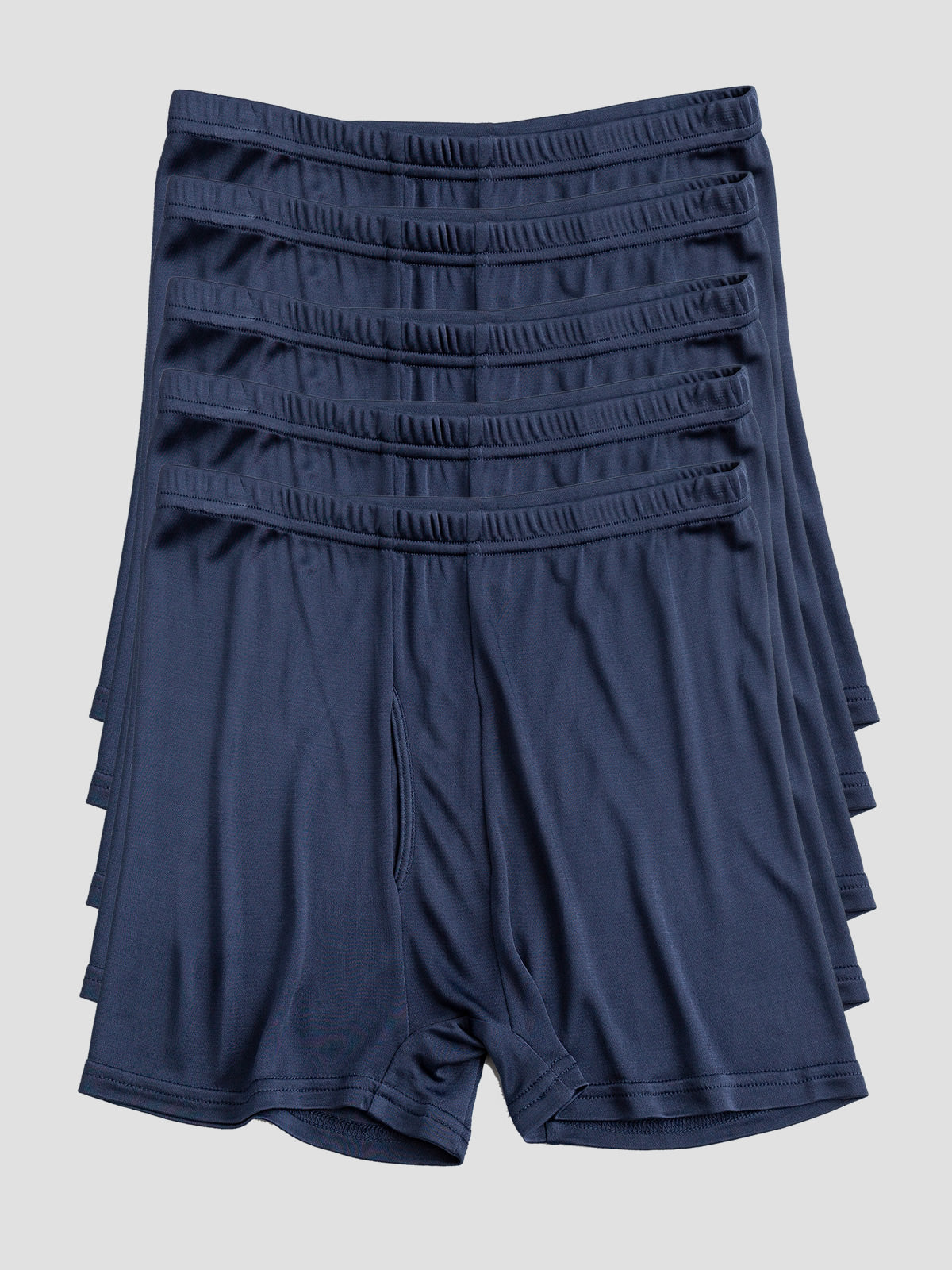 [Dark Blue] SilkSilky  100% Silk Jersey Men's Underwear 002