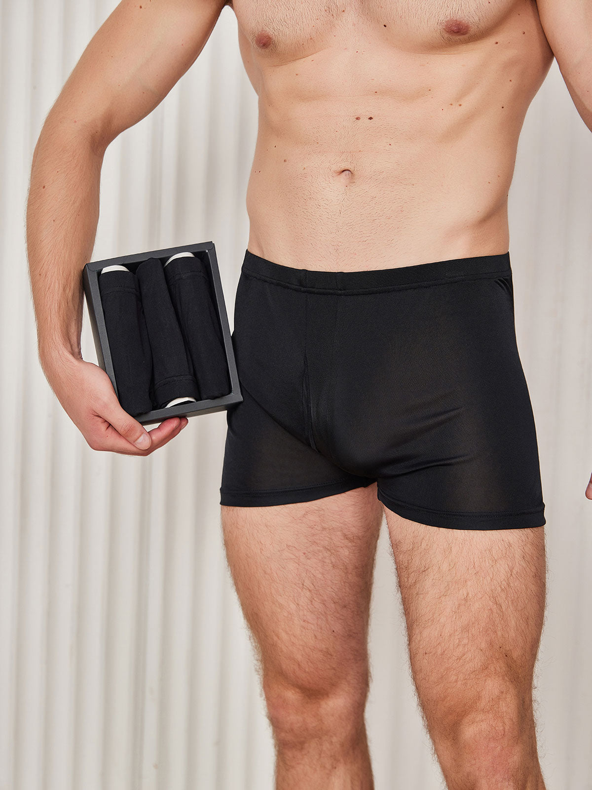 [Black] SilkSilky  Men's Underwear 001