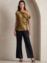 [Black] SilkSilky  Women's Pants 004
