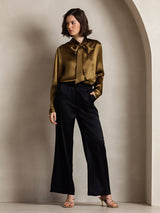[Black] SilkSilky  Women's Pants 006