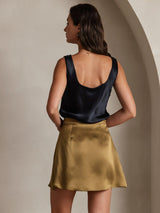 [Brown] SilkSilky  Skirt 002