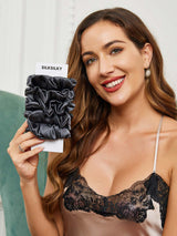 [Dark Gray] SilkSilky  Scrunchie 001