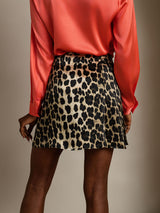 [Leopard] SilkSilky  Wrap Skirt 002
