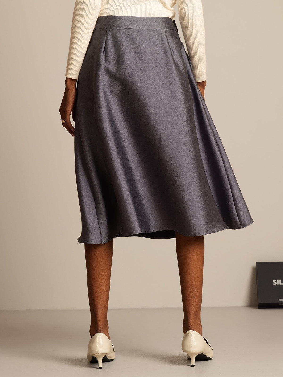 [Gray] SilkSilky  Skirt 002