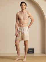 [Champagne] SilkSilky  Men's Sleep Shorts 006