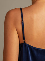 [Dark Blue] SilkSilky  Spaghetti Strap Camisole Set 004