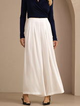 [White] SilkSilky Womens Pants 003