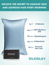 [Khaki] SilkSilky  19Momme Pure Silk Pillowcase 005