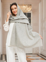 [Light Gray] SilkSilky  Scarf 001