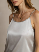 [Silver] SilkSilky  Spaghetti Strap Camisole Top 005