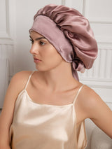 [Pale Mauve] SilkSilky  Sleep Cap 001