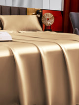 [Beige] SilkSilky  22Momme Pure Silk Bedding Set 003,