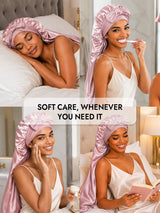 [Pink] SilkSilky Sleep Cap 006