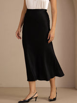 [Black] SilkSilky  Skirt 004