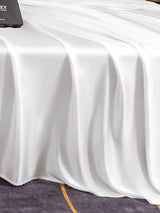 [White] SilkSilky  25Momme Bedding Set 005