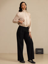 [Tan+Pink] SilkSilky  Long Sleeve Women's Outerwear 008