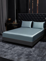 [Grayish Blue] SilkSilky  22Momme Bedding Set 002