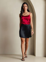 [Wine] SilkSilky  Spaghetti Strap Camisole Top 008