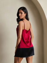 [Wine] SilkSilky  Spaghetti Strap Camisole Top 002