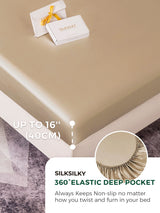 [Beige] SilkSilky  22Momme Bedding Set 004
