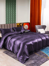 [Deep Purple] SilkSilky  25Momme Bedding Set 001