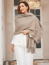 [Dark Khaki] SilkSilky  Scarf 002