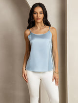 [Grayish Blue] SilkSilky  Spaghetti Strap Camisole Top 001