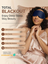 [Dark Blue] SilkSilky  22Momme Eye Mask 005