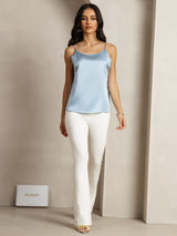 [Grayish Blue] SilkSilky  Spaghetti Strap Camisole Top 003