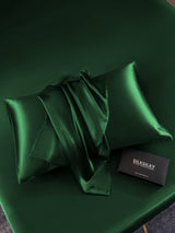 [Dark Green] SilkSilky  22Momme Pure Silk Pillowcase 004