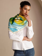 [Blue Lemon] SilkSilky Scarf 004
