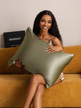 [Olive Green] SilkSilky  19Momme Pillowcase 005