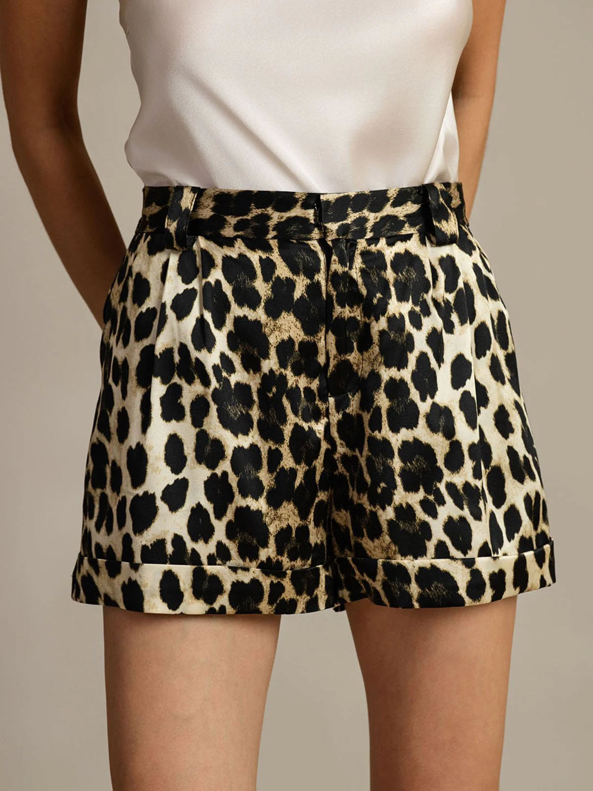 [Leopard] SilkSilky  Women's Shorts 001