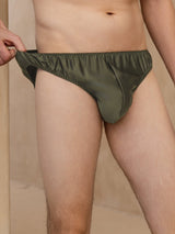 [Green] SilkSilky Mens Underwear 004